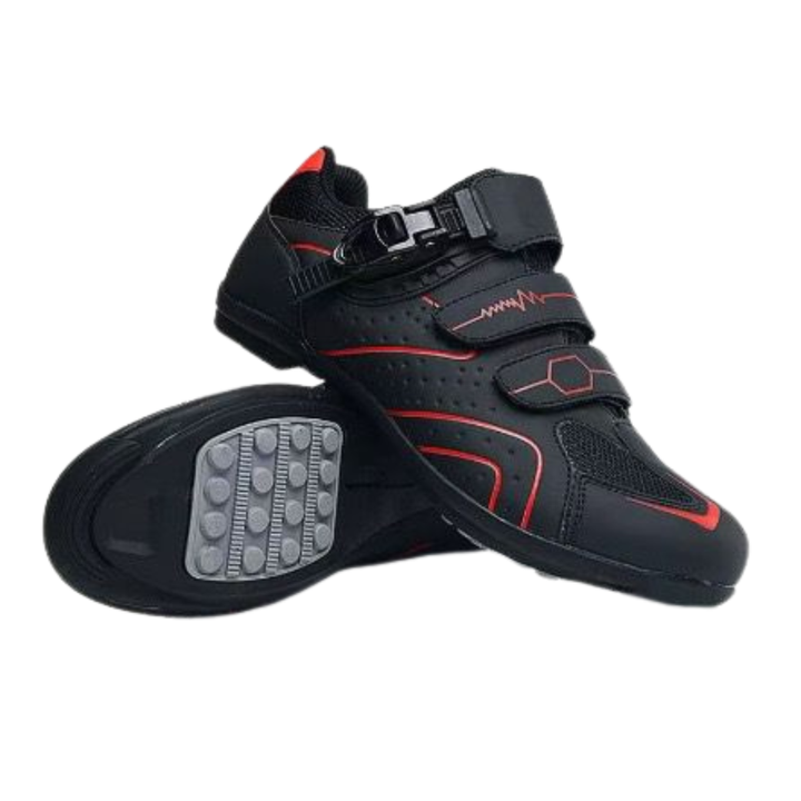 Chaussures De Cyclisme Unisexes À Boucle &amp; Lacets