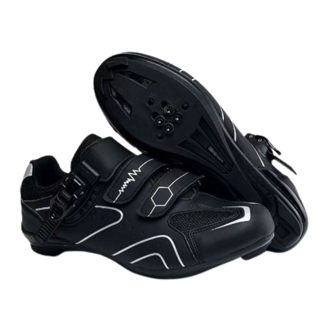 Chaussures De Cyclisme Unisexes À Boucle &amp; Lacets