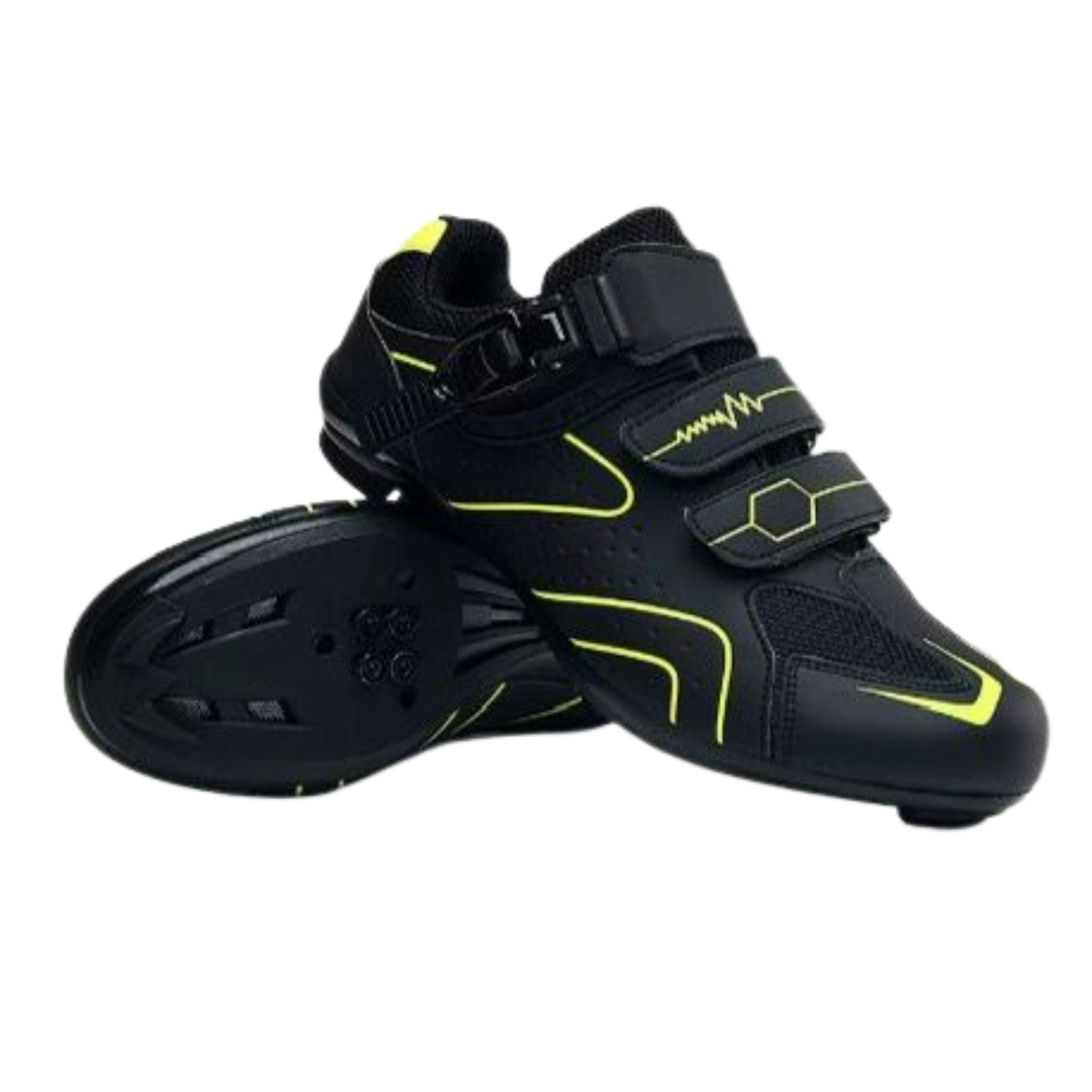 Chaussures De Cyclisme Unisexes À Boucle &amp; Lacets