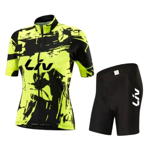 Ensemble Cyclisme BORA | Maillot de Vélo à Manches Courtes + Cuissard