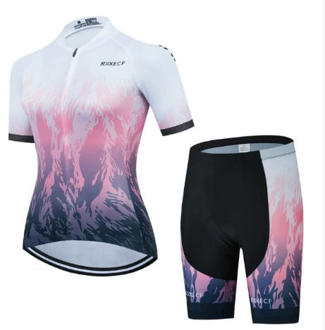 BORA Ensemble Cyclisme Femme Maillot &amp; Cuissard Respirants