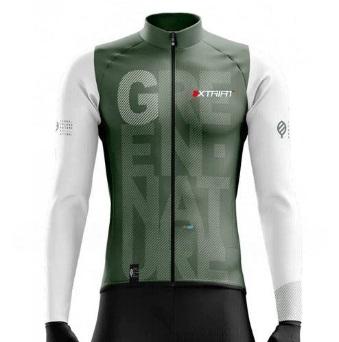XTRIAT Maillot de Cyclisme Hiver Homme | Polaire, Chaud &amp; Résistant au Froid