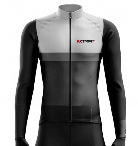 XTRIAT Maillot de Cyclisme Hiver Homme | Polaire, Chaud &amp; Résistant au Froid