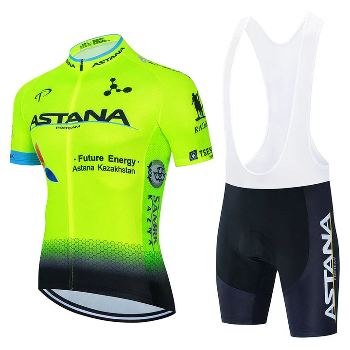 Astana | Ensemble de vêtements pour cyclistes professionnels