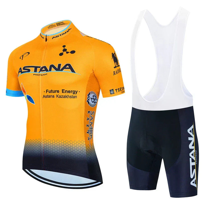Astana | Ensemble de vêtements pour cyclistes professionnels