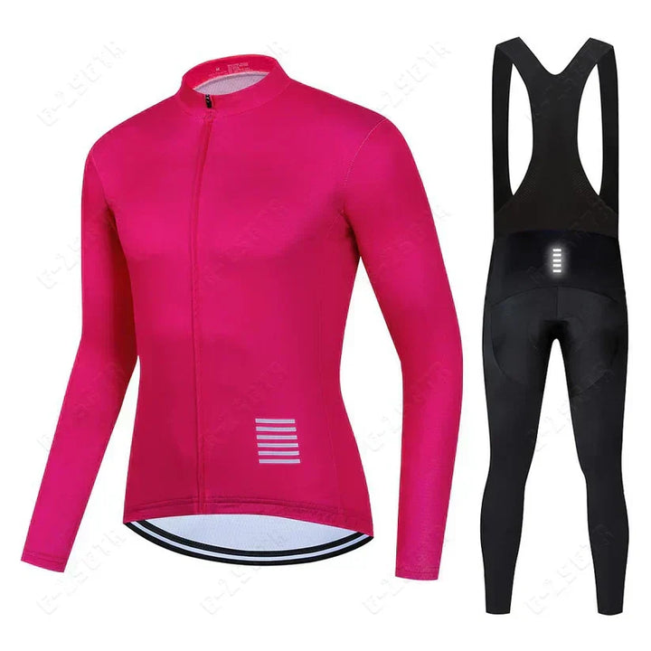 Ensemble de Cyclisme à Manches Longues