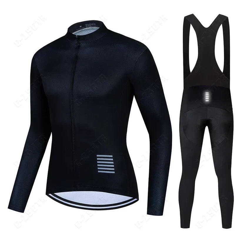 Ensemble de Cyclisme à Manches Longues – Version Doublée Polaire