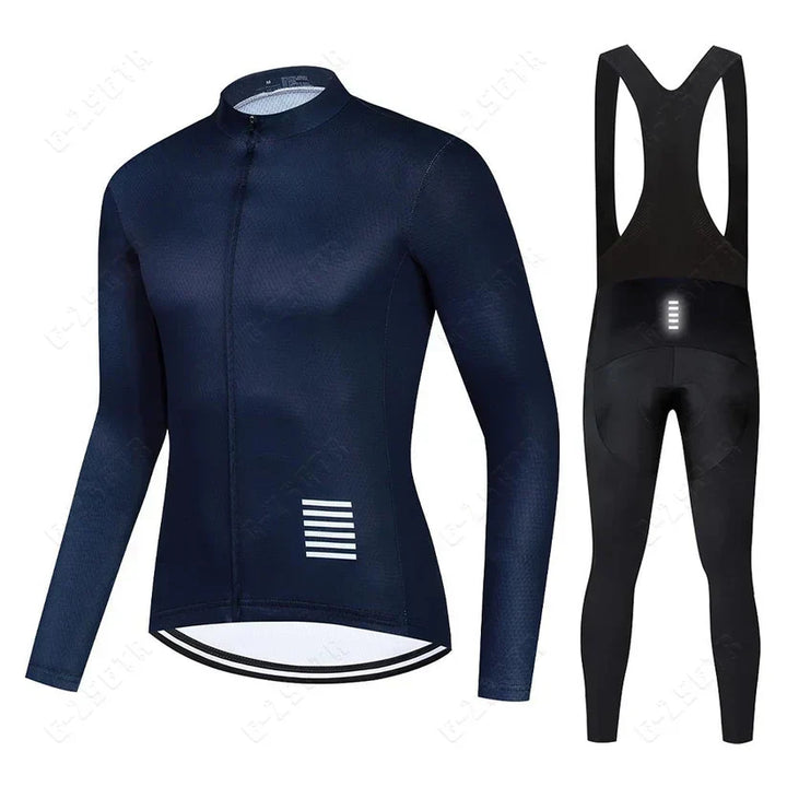 Ensemble de Cyclisme à Manches Longues – Version Doublée Polaire